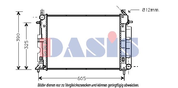 AKS DASIS Радиатор, охлаждение двигателя 190190N